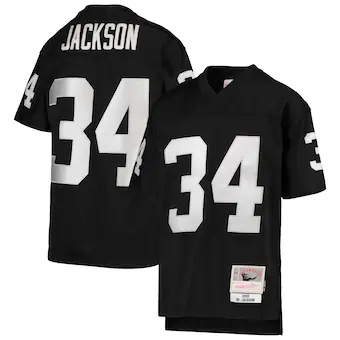 youth mitchell and ness bo jackson black las vegas raiders 